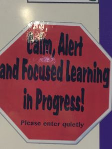 Calm, Alert and Focused Learning in Progress!
